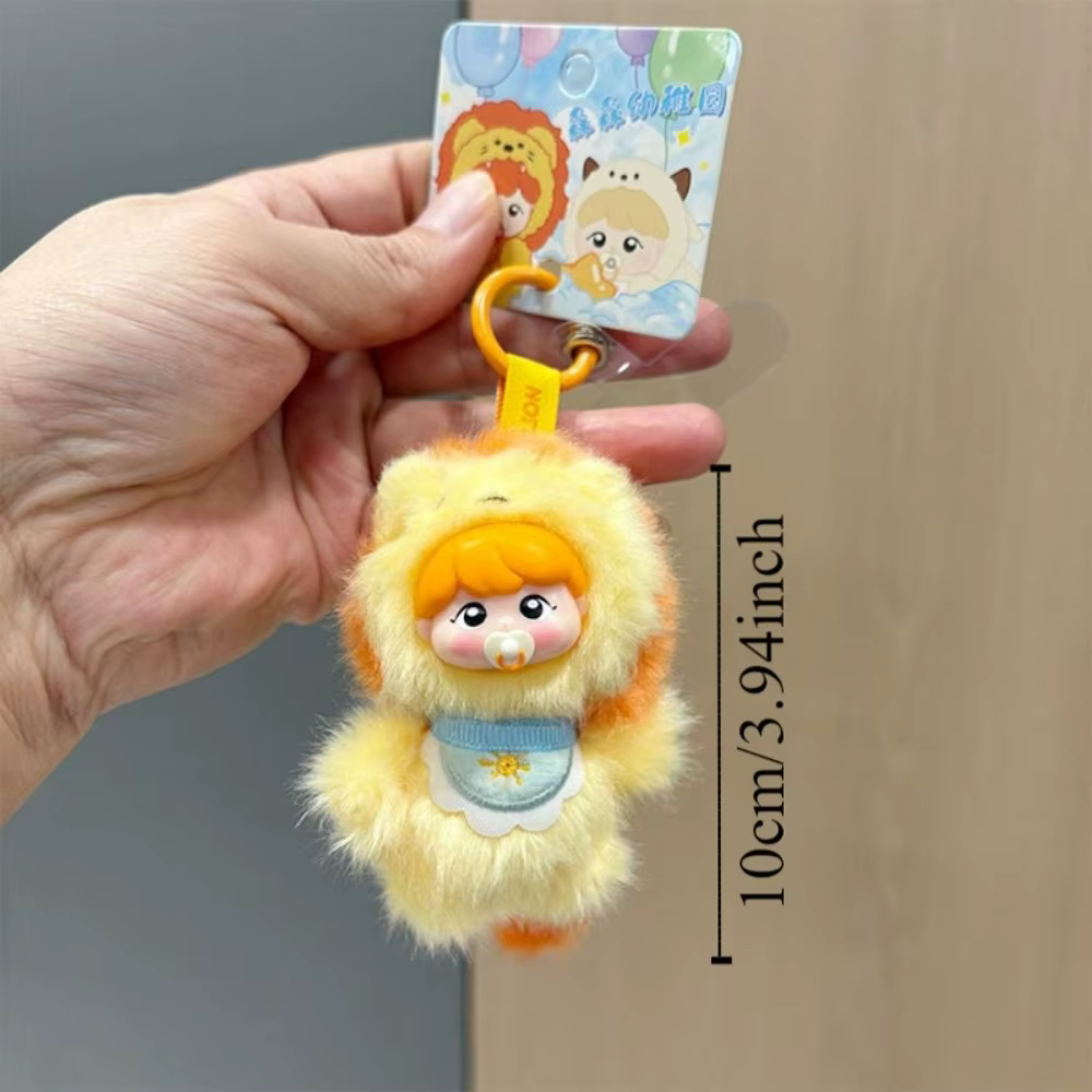 Llavero de peluche animales esponjosos para bolso – Bosque infantil - imagen 2