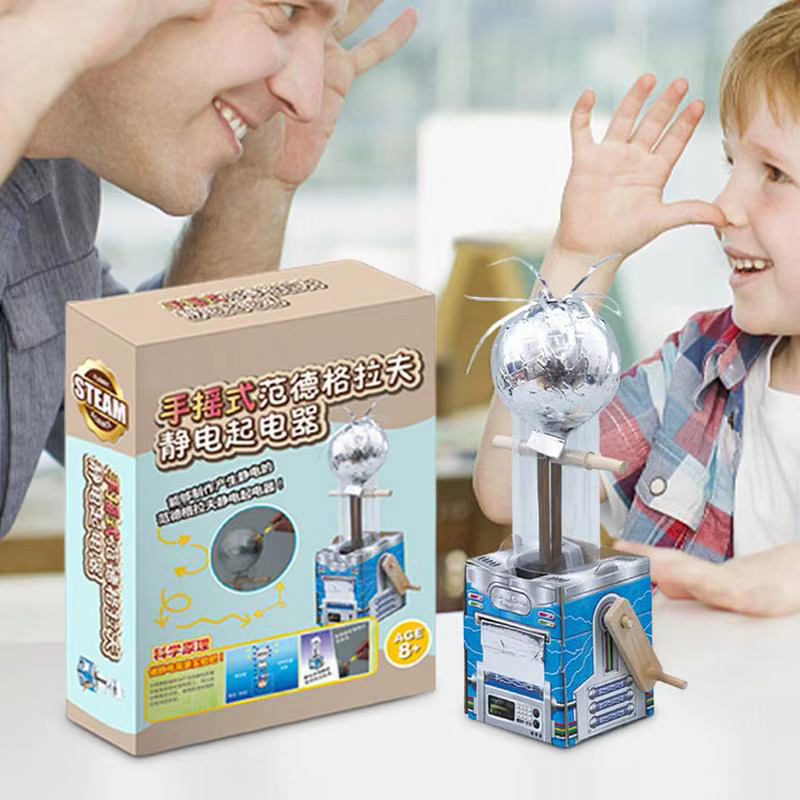 Generador manual para niños – Kit científico de electricidad - imagen 2