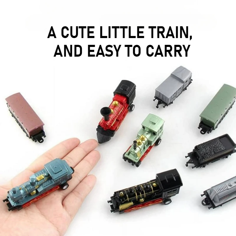 Tren de juguete retro de metal con vapor, locomotora para niños - imagen 4