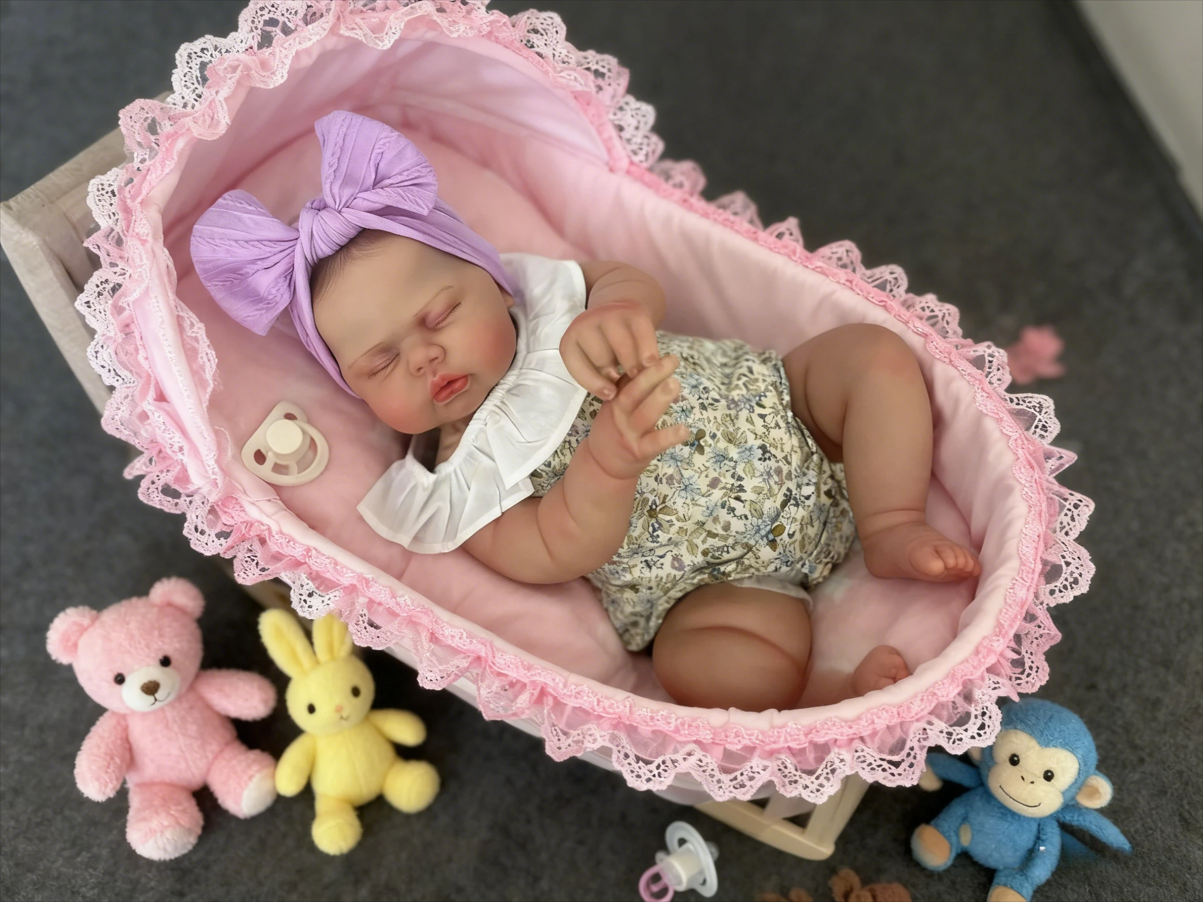 NPK Muñeca reborn realista con piel 3D pintada a mano, coleccionable