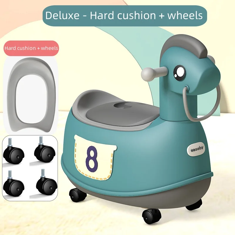 Orinal infantil multifunción con ruedas – Para niño y niña - imagen 3