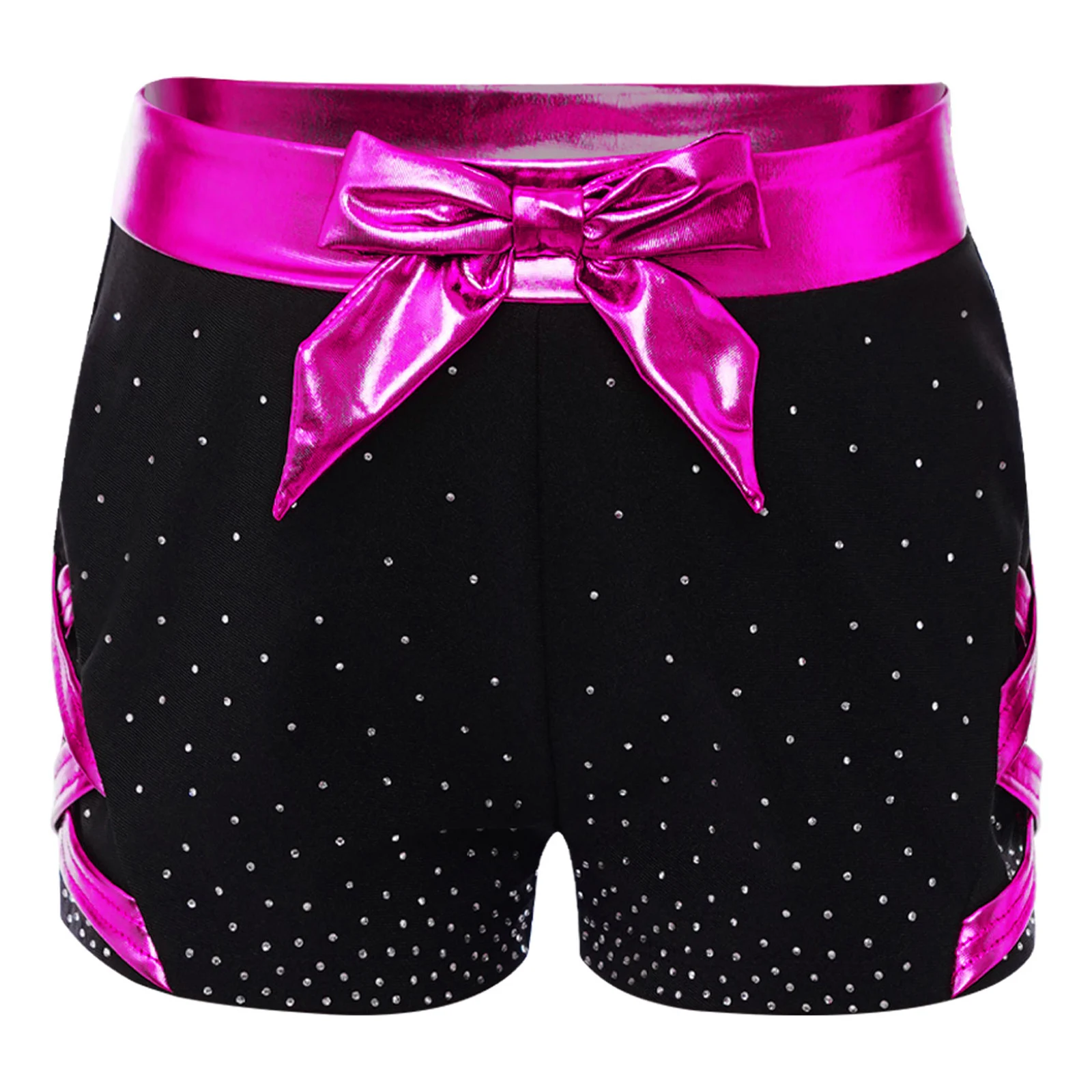 Pantalones cortos deportivos para danza y gimnasia con lazo - imagen 2