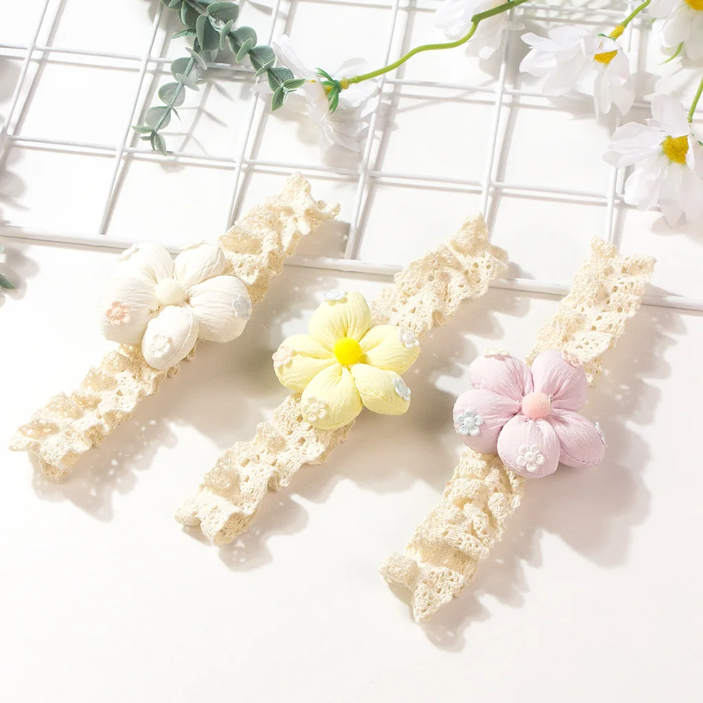 Diadema bebé con flores 3D – Accesorio pelo infantil para niña