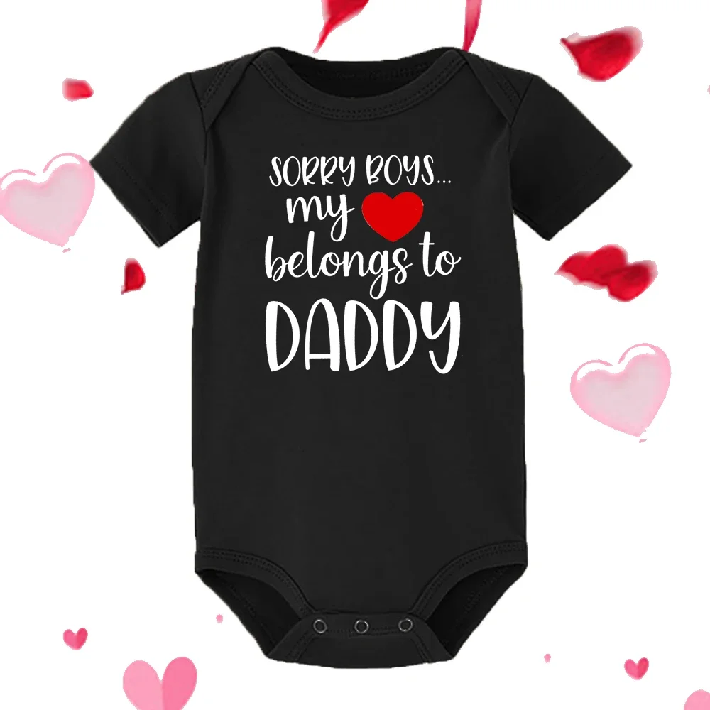Body para bebé recién nacido – Sorry Boys My Heart – Regalo San Valentín papá - imagen 3
