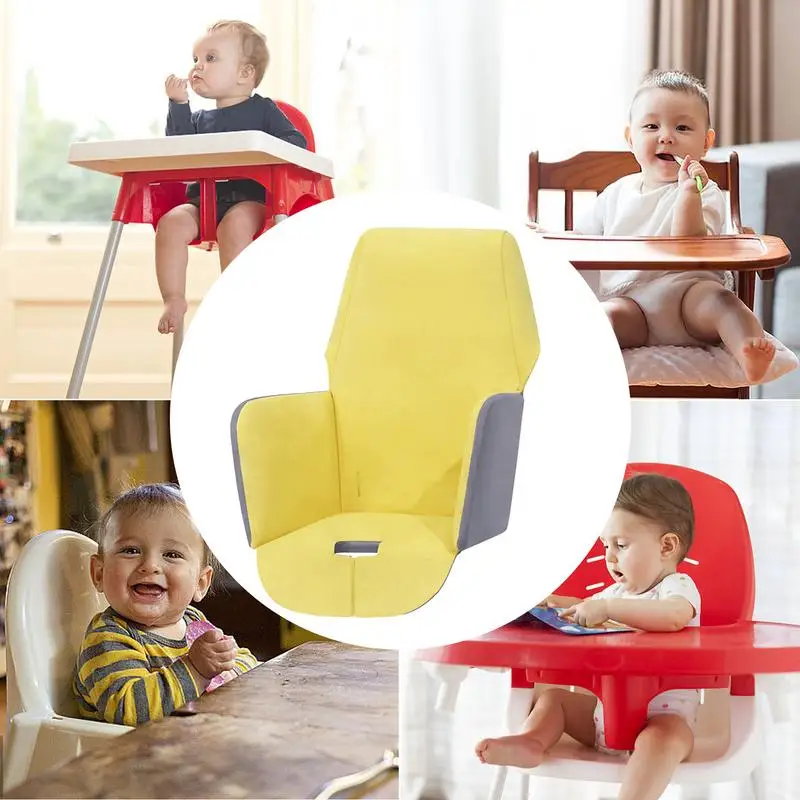 Cojín para silla alta con funda suave lavable y plegable - imagen 3