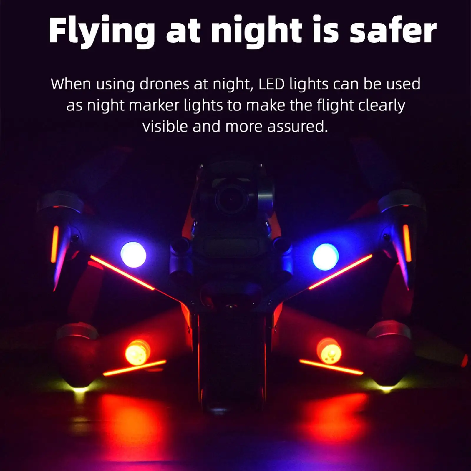DJI Mavic Air 2 kit de luces LED de navegación para vuelo nocturno - imagen 2