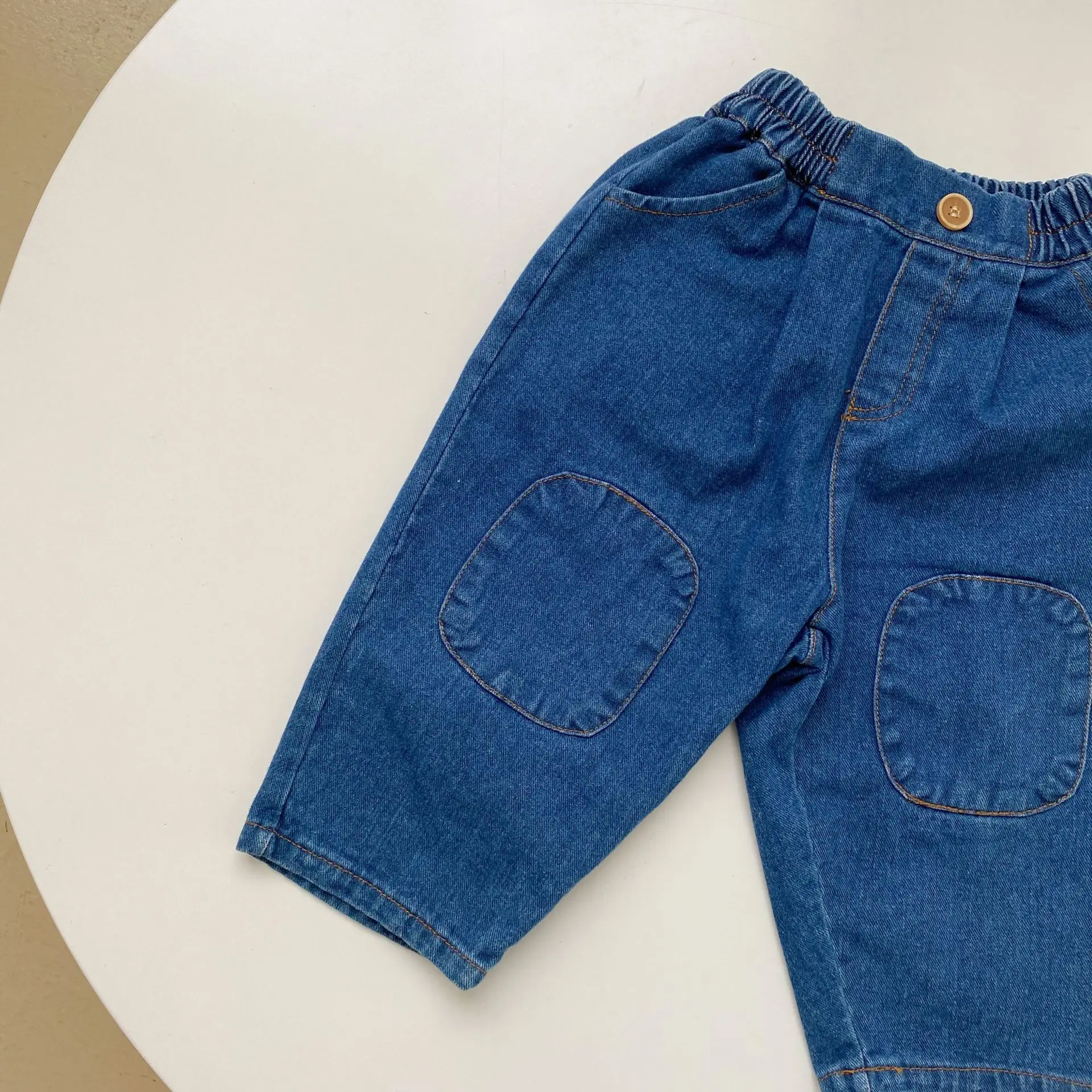 Milangel pantalones vaqueros holgados para niños y niñas – bombacho - imagen 2