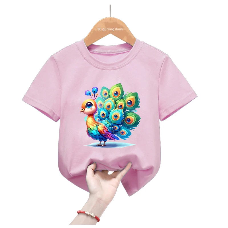Camiseta verano peón acuarela con globo amor para niños y niñas - imagen 3