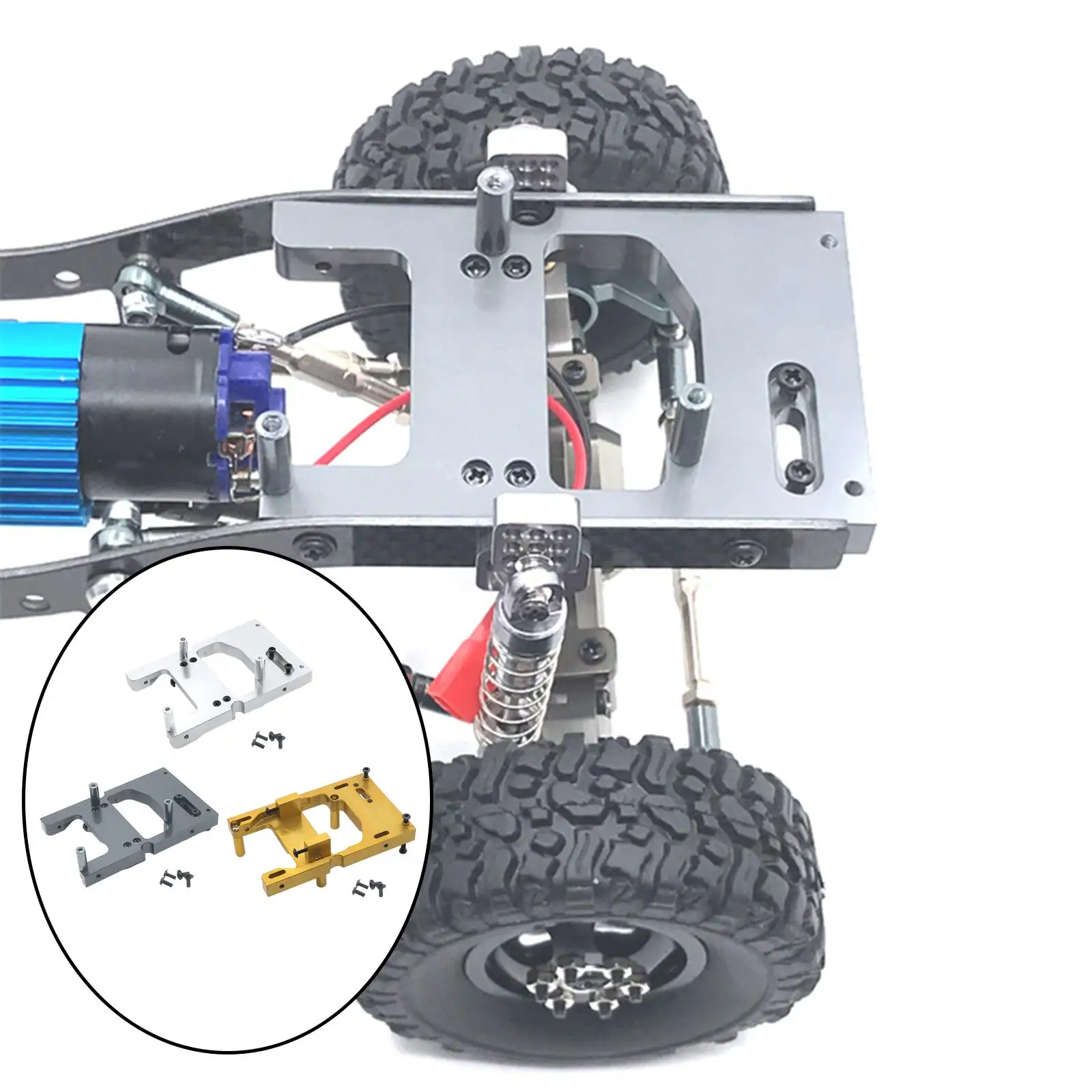 Soporte de montaje fijo metálico para servo de dirección RC - imagen 5