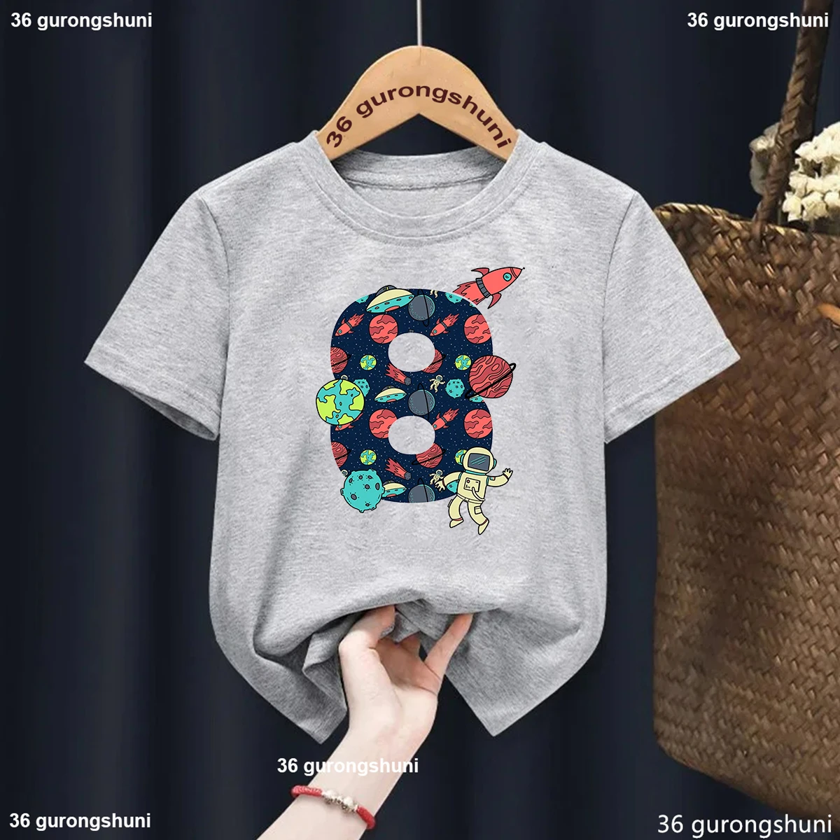 Camiseta infantil de astronautas y espacios para verano - imagen 4