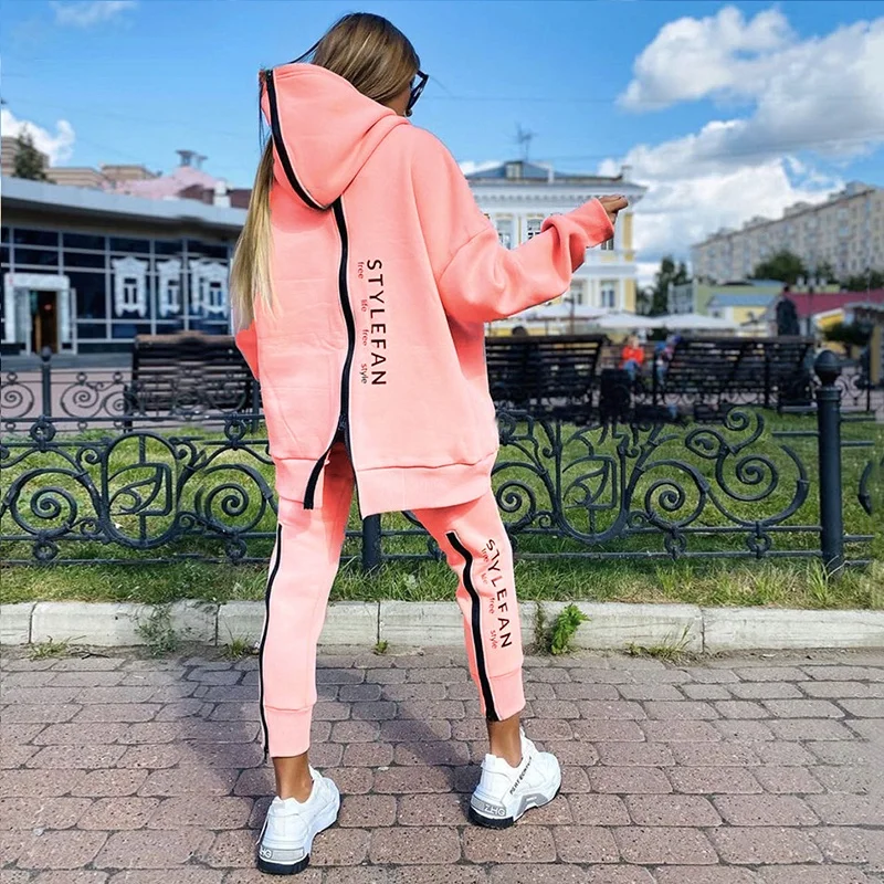 Winner chándal mujer holgado letras – sudadera larga y jogging - imagen 4