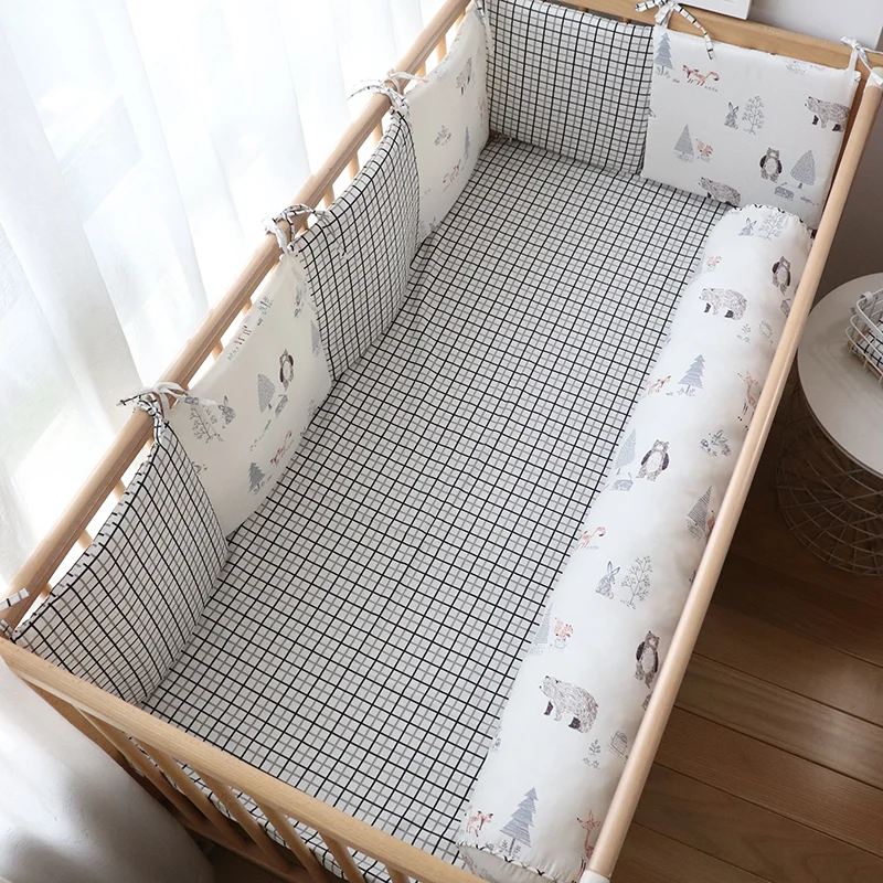 Protector de cuna grueso y suave para bebé - Decoración nórdica - imagen 2