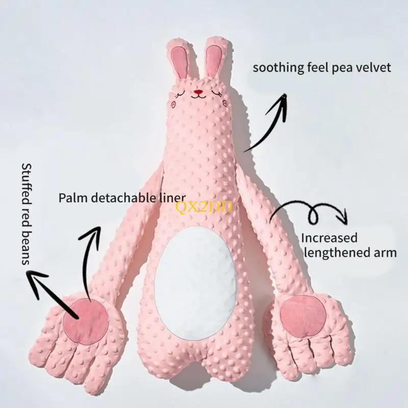 QX2D Juguete almohada ergonómica calmante para bebés, antiestrés - imagen 4