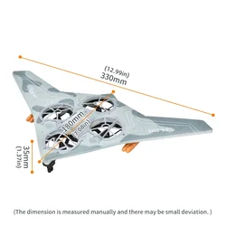 Avión teledirigido bombardero B2 de espuma para niños