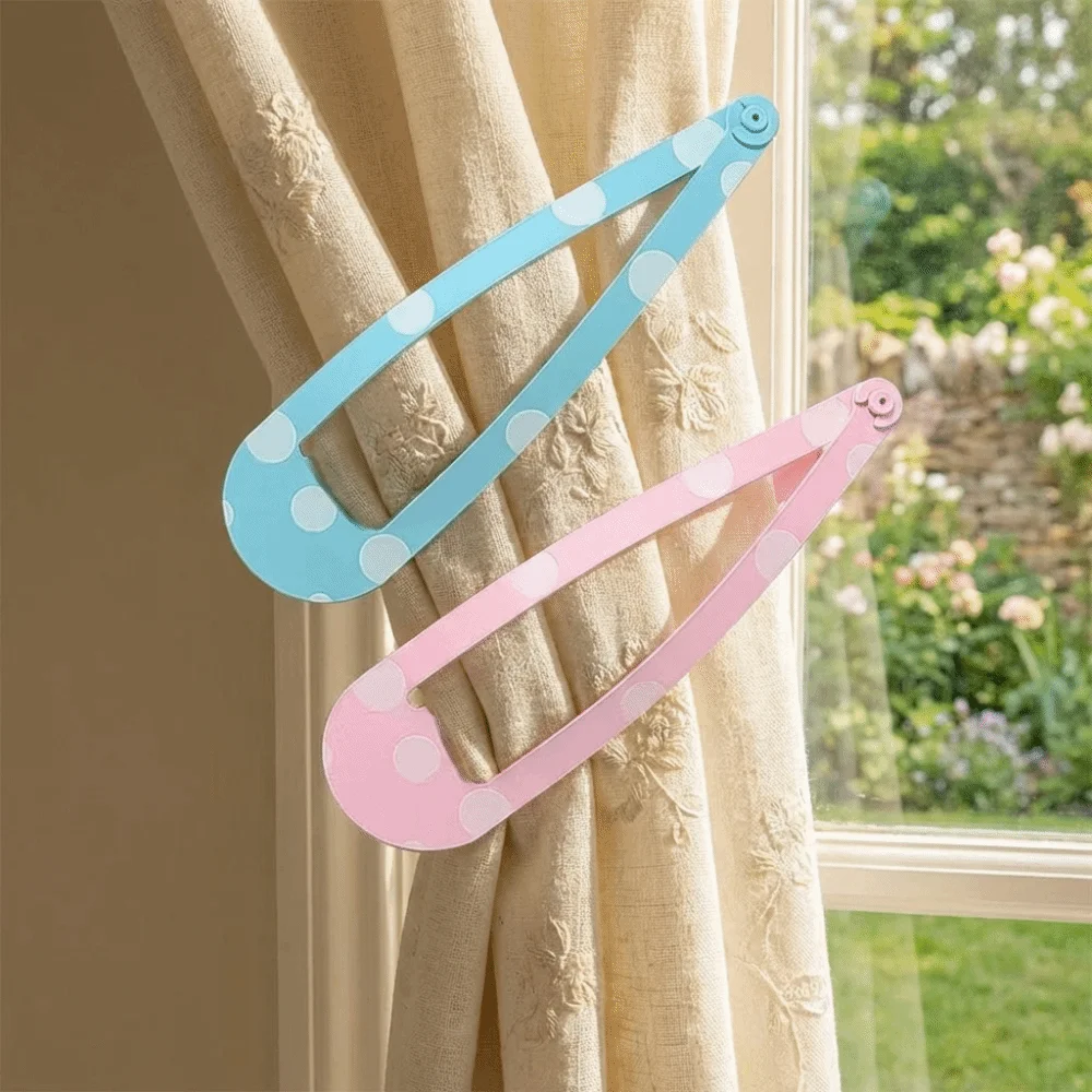 Pinzas para el pelo grandes de puntos estilo kawaii, uso diario - imagen 2