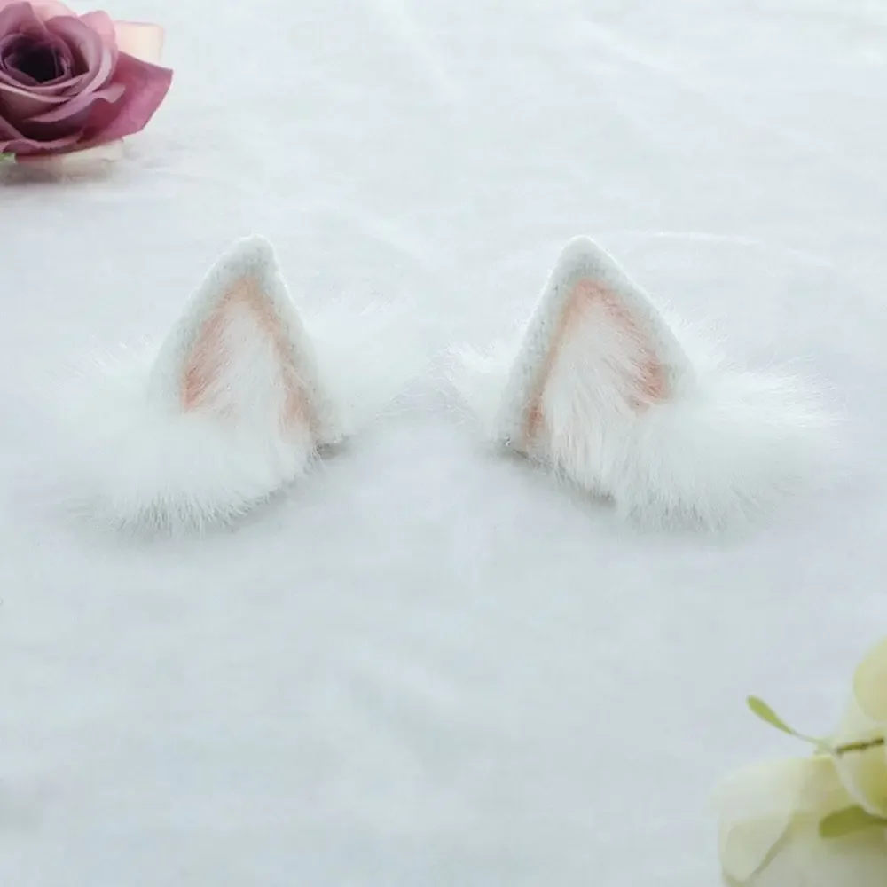 Diadema de felpa con orejas de gato para niña - imagen 3