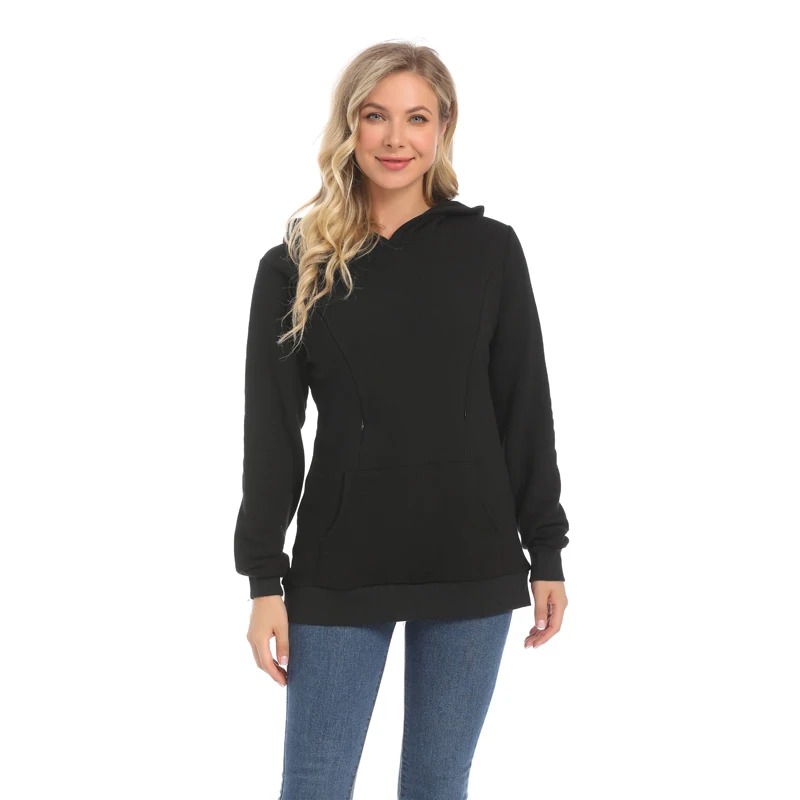 Sudadera de lactancia invernal con forro polar y cierre - imagen 5