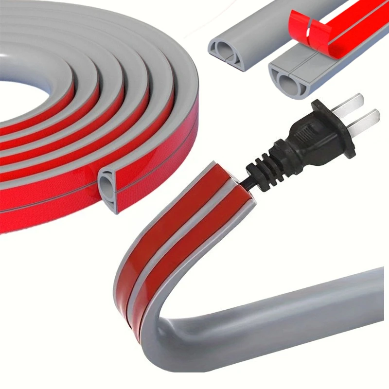 Canaleta autoadhesiva para cables flexible en esquinas de pared