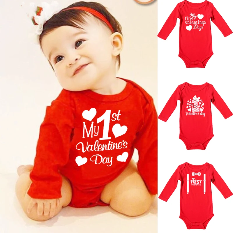 Pelele de algodón para bebé – Traje de San Valentín - imagen 5
