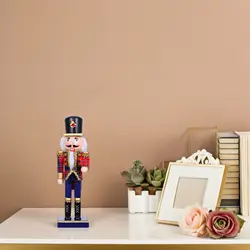 Adorno navideño soldado cascanueces de madera clásico tradicional