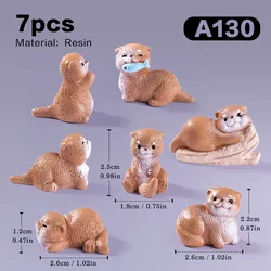 Estatuilla de nutria hazlo tú mismo para jardín en casa muñecas