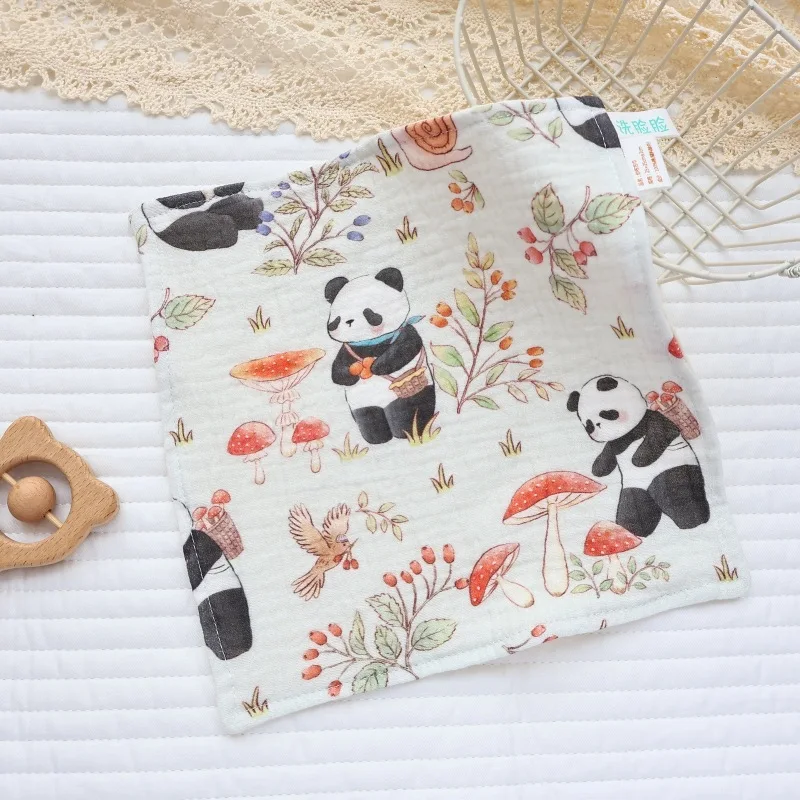 Toallas muselina para bebé absorbentes con dibujitos de jardín - imagen 2