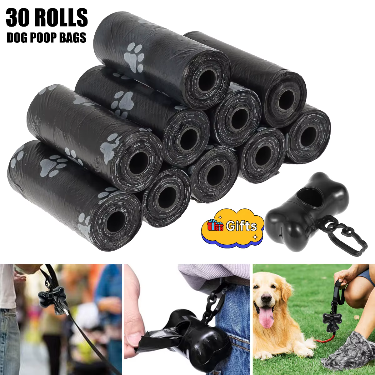 Bolsas para excrementos de perro ecológicas con punto de rotura - imagen 2