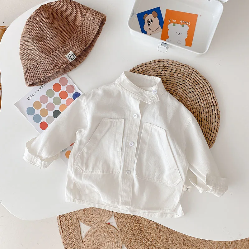 MILANCEL Camisa de primavera para niños con gran bolsillo - imagen 2