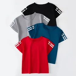 Camiseta deportiva de secado rápido para correr, niño y niña