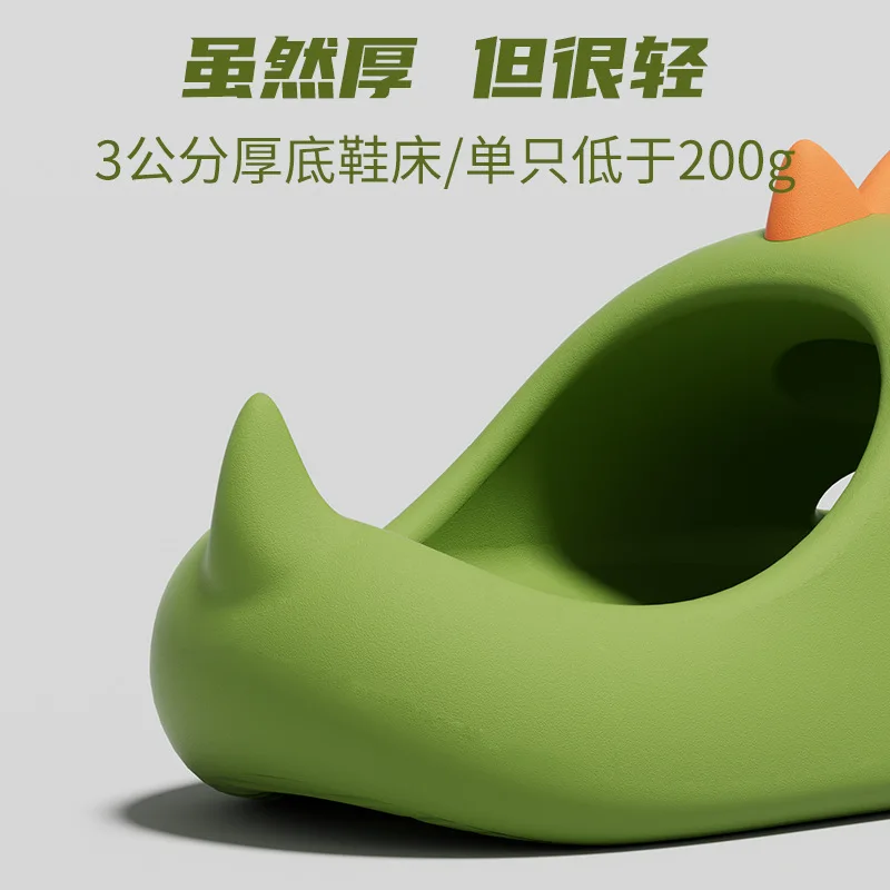 Zapatillas de dinosaurios antideslizantes de verano para casa y calle - imagen 3