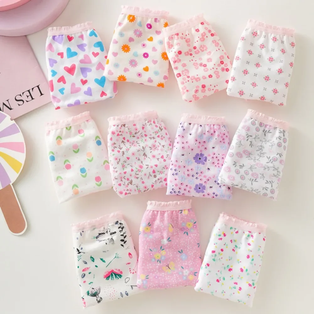 Braguitas de algodón niña con estampado floral suave - imagen 3