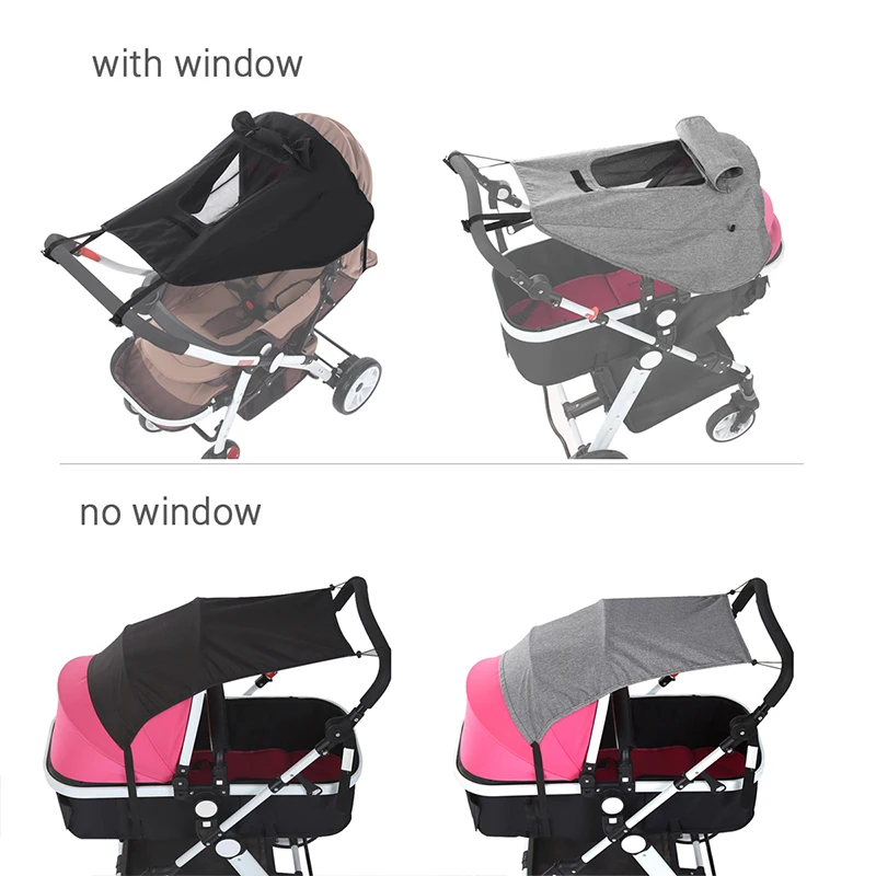 Cochecito de bebé universal con cubierta parasol impermeable y UV