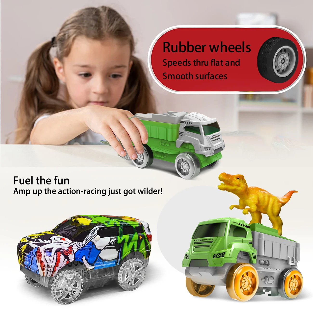 Tren de juguete eléctrico con pista de dinosaurios para niños - imagen 5