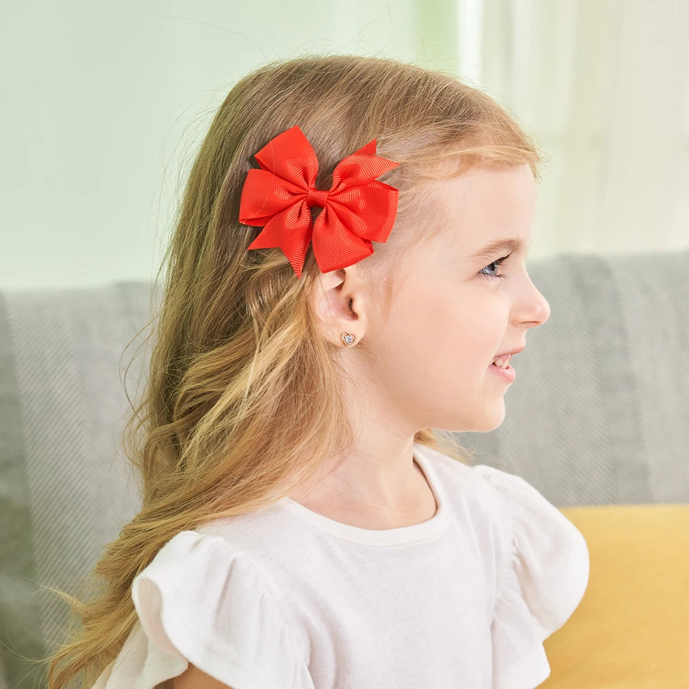 Lazos de pelo para niñas con horquillas artesanales - imagen 3