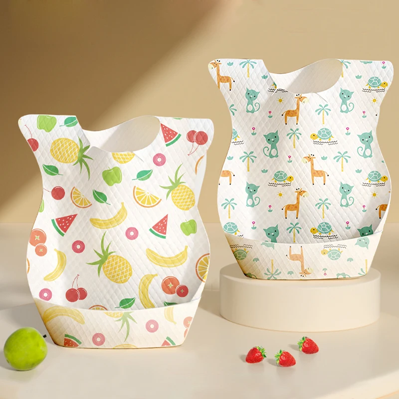 Baberos desechables impermeables para bebé – paños de eructar - imagen 3
