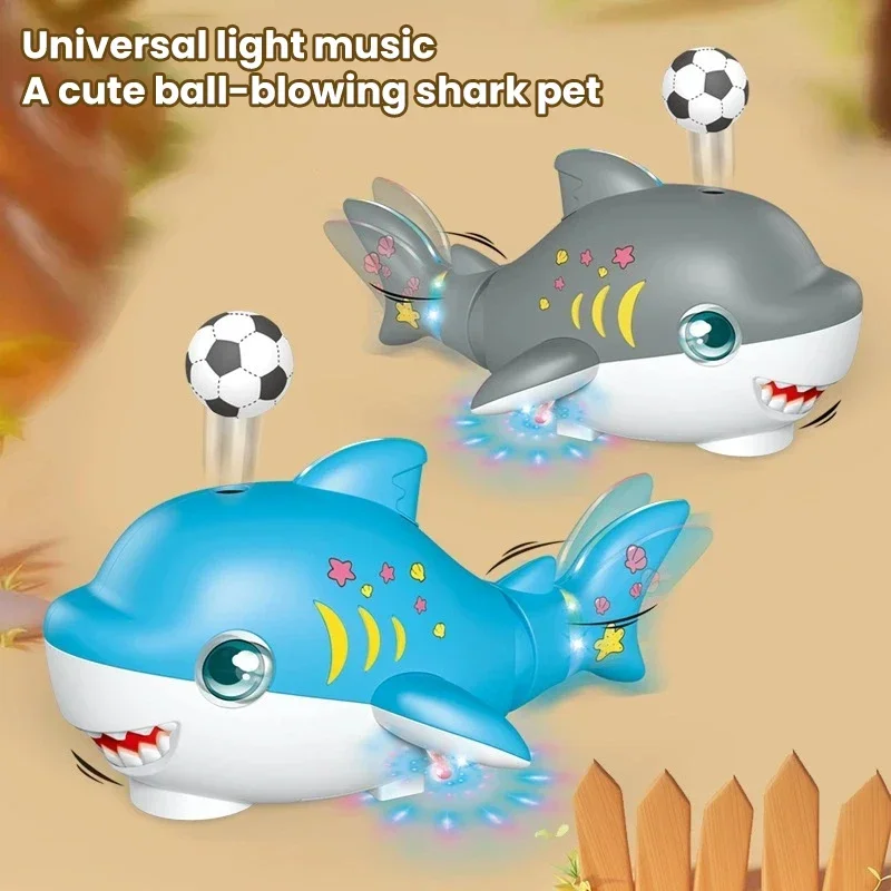 Juguete tiburón musical educativo con luces intermitentes para bebés - imagen 4