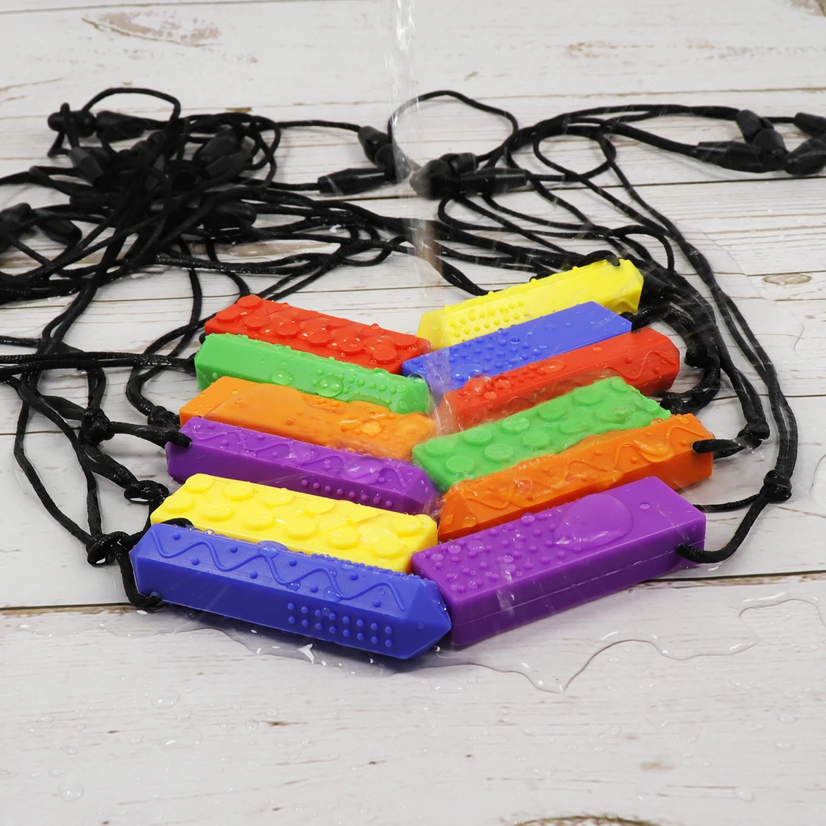 Collar masticable sensorial de silicona para niños con TDAH - imagen 4