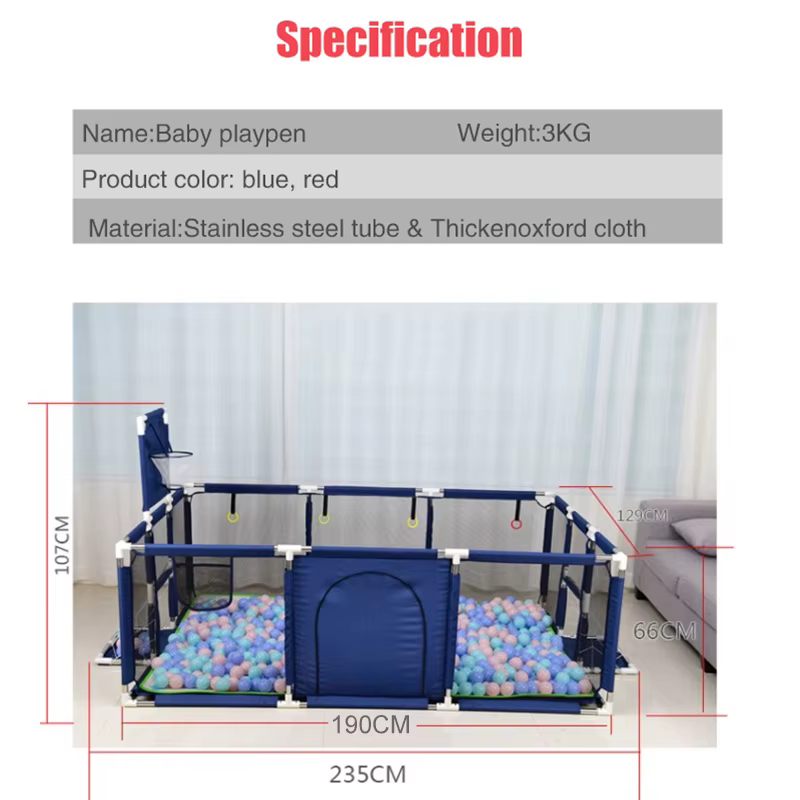 IMBABY Parque infantil para bebés interior con piscina de pelotas - imagen 3