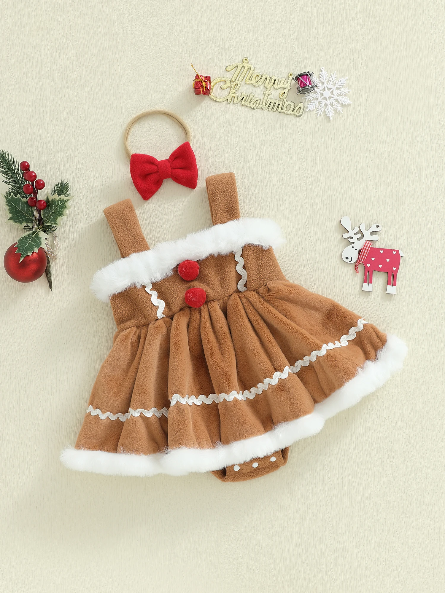 Conjunto de Navidad para niña