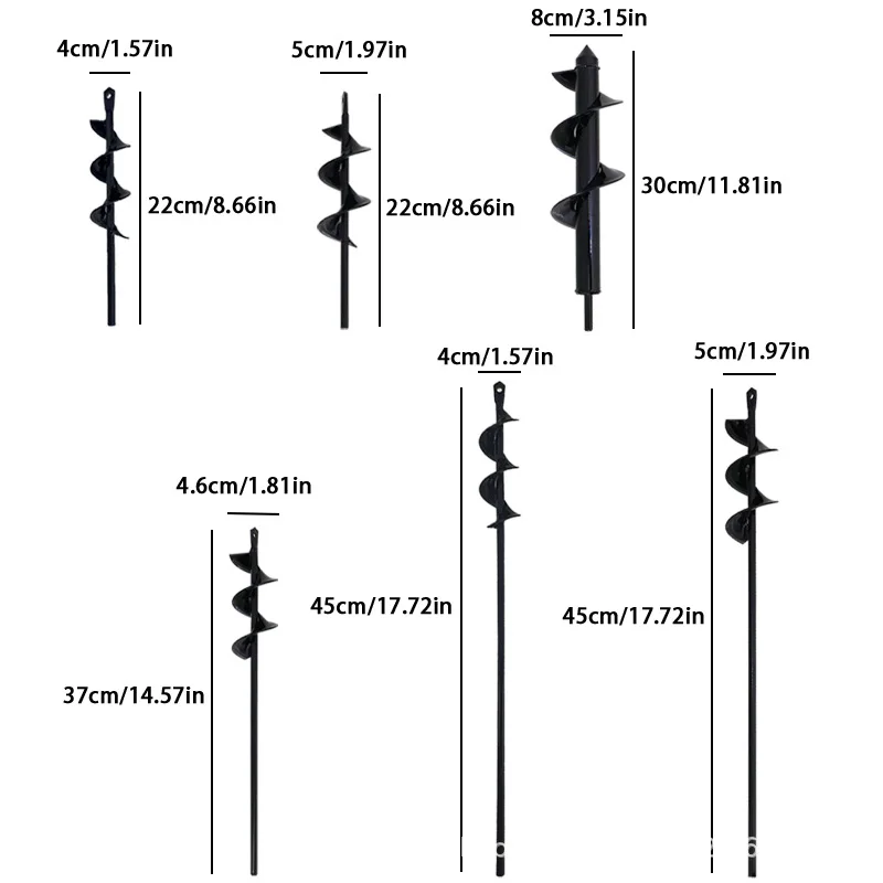 Broca para el suelo con varilla en espiral desmontable para plantar - imagen 2