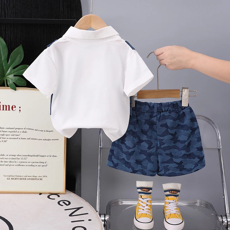 Conjunto de verano para bebé: camiseta y pantalón corto - imagen 3