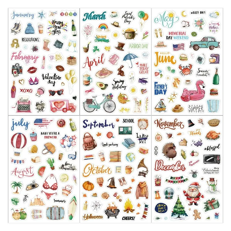 Hojas de pegatinas autoadhesivas precortadas para manualidades - imagen 5