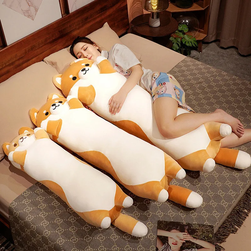 Almohada de peluche Shiba Inu gigante, cojín suave para regalo