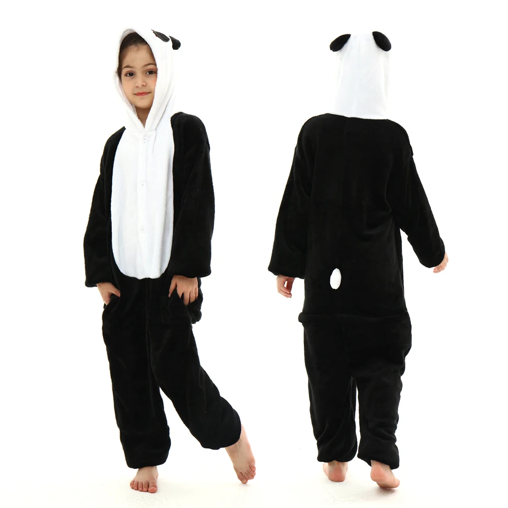 Pijama kigurumi de unicornio en franela para dormir bebé niño