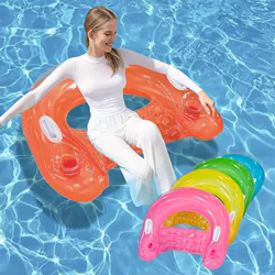 Silla flotante para piscina y playa con asiento inflable fiestas