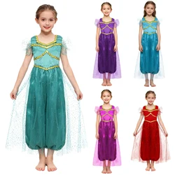 Disfraz de princesa Jasmine con lentejuelas para niñas
