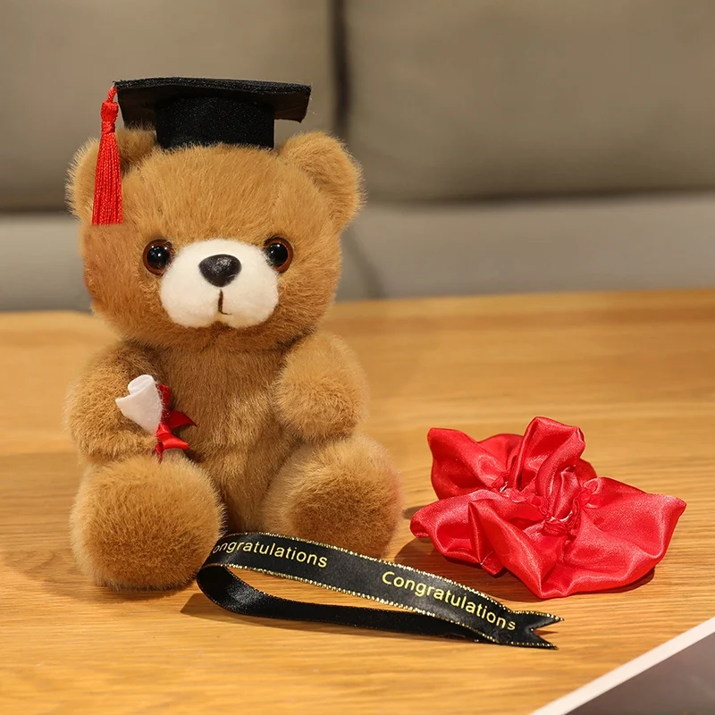 Dr.Bear Peluche oso doctor con sombrero de graduación - imagen 3