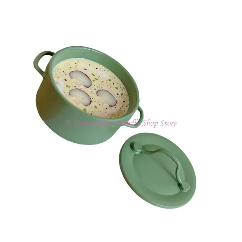 Accesorio para casa de muñecas: crema champiñones miniatura artesanal - imagen 4