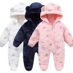 Body bebé recién nacido de franela para niña, conjunto invierno