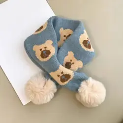 Babero térmico cuello niños – Bufanda cálida invierno